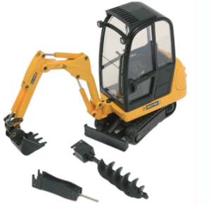 Miniatura Joal 403 - CONJUNTO MINI EXCAVADORA JCB 8016 CON 3 ACCESORIOS