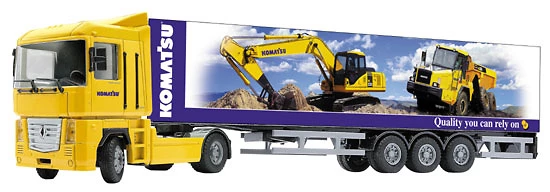 Miniatura Joal 373 — RENAULT MAGNUM CON TRAILER KOMATSU