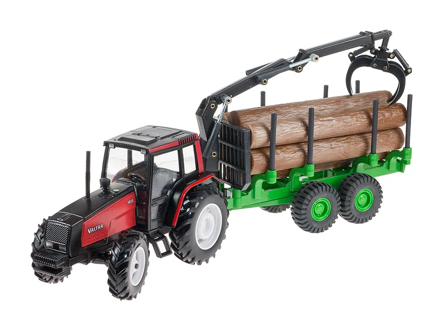 Miniatura Joal 254 — TRACTOR VALTRA CON REMOLQUE GRUA PORTATRONCOS