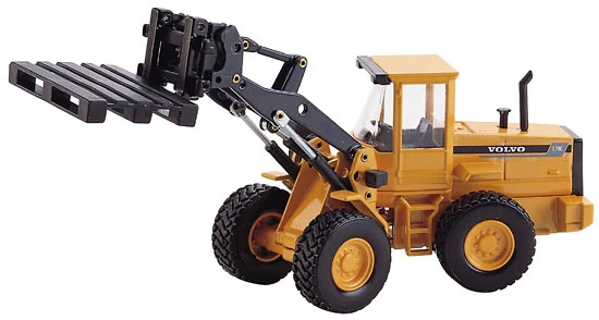 Miniatura Joal 163 — VOLVO L-70 C CON HORQUILLAS DE PALETS